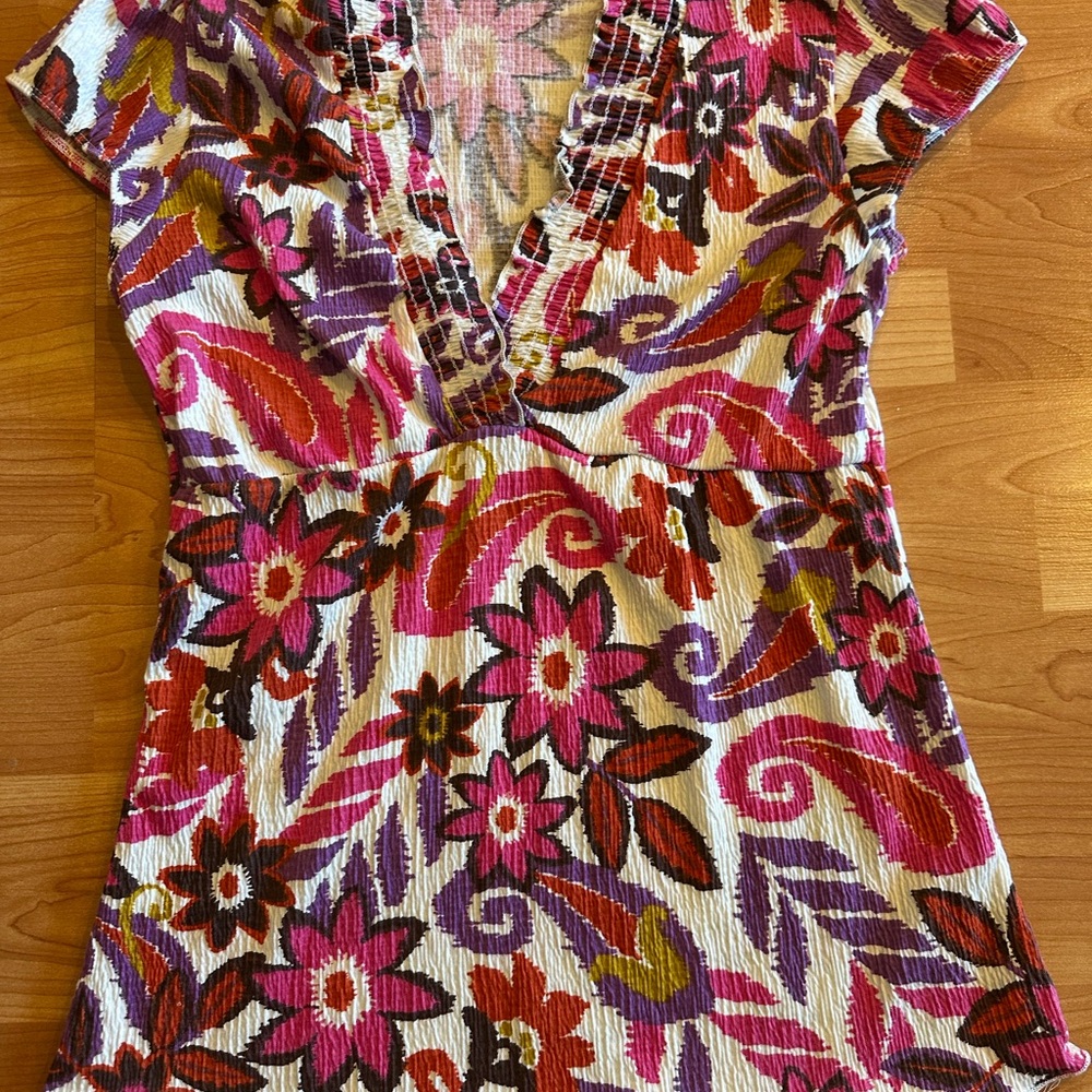 Floral Bohemian Shirt-Multicolor